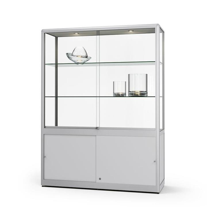 Glasvitrine mit Unterschrank